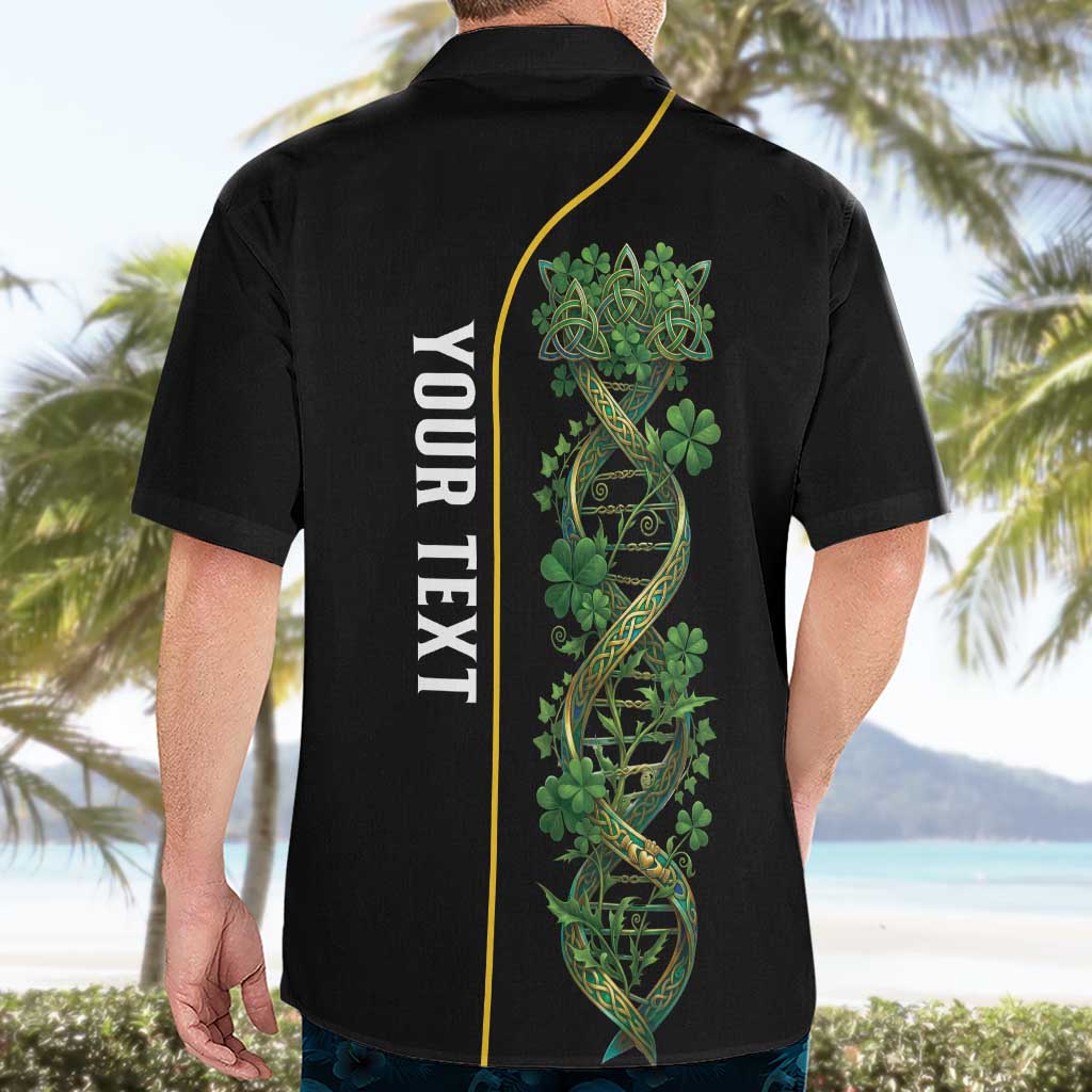 Personalized Irish Shamrock DNA Hawaiian Shirt It's In My DNA Pride Art