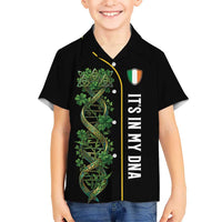 Personalized Irish Shamrock DNA Kid Hawaiian Shirt It's In My DNA Pride Art