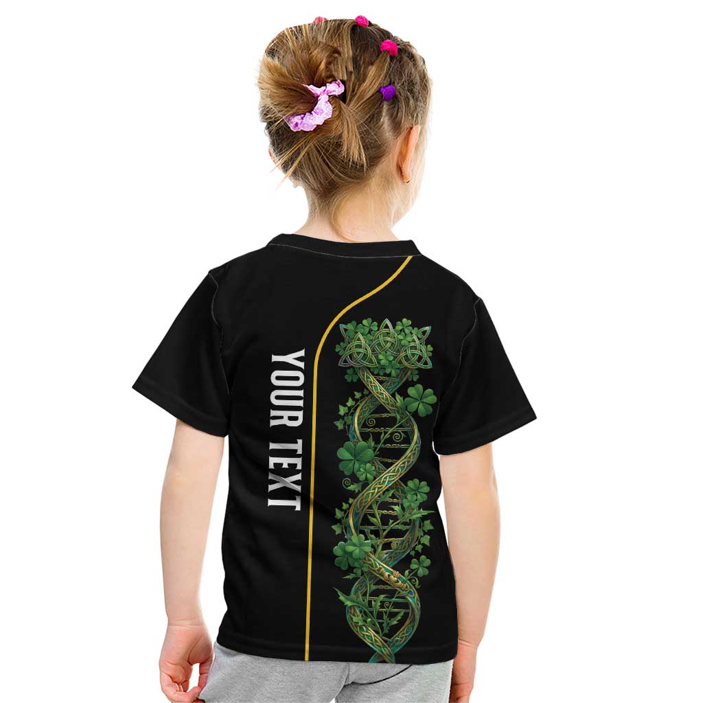 Personalized Irish Shamrock DNA Kid T Shirt It's In My DNA Pride Art