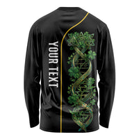 Personalized Irish Shamrock DNA Long Sleeve Shirt It's In My DNA Pride Art