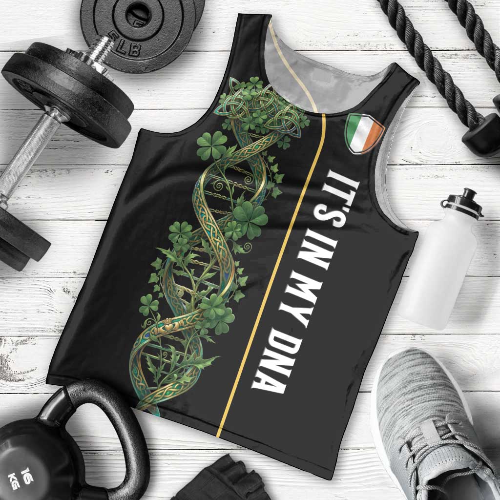 Personalized Irish Shamrock DNA Men Tank Top It's In My DNA Pride Art
