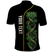 Personalized Irish Shamrock DNA Polo Shirt It's In My DNA Pride Art