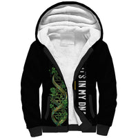 Personalized Irish Shamrock DNA Sherpa Hoodie It's In My DNA Pride Art