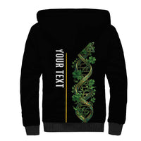 Personalized Irish Shamrock DNA Sherpa Hoodie It's In My DNA Pride Art
