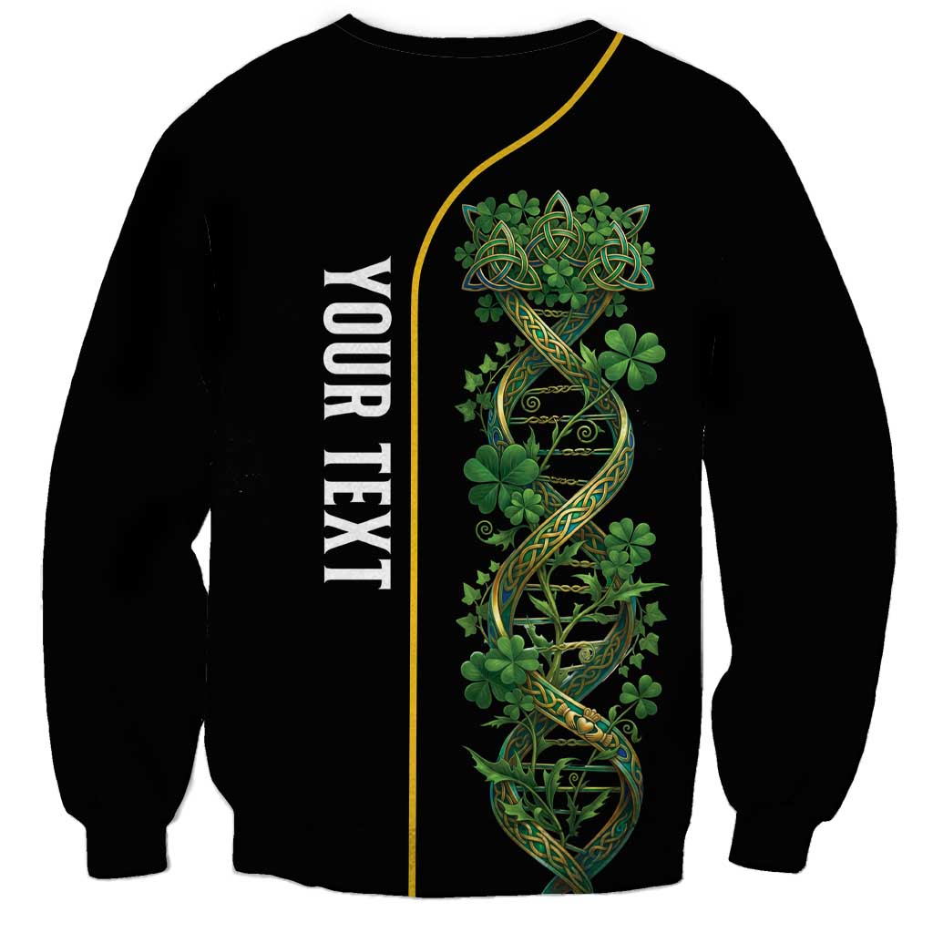 Personalized Irish Shamrock DNA Sweatshirt It's In My DNA Pride Art