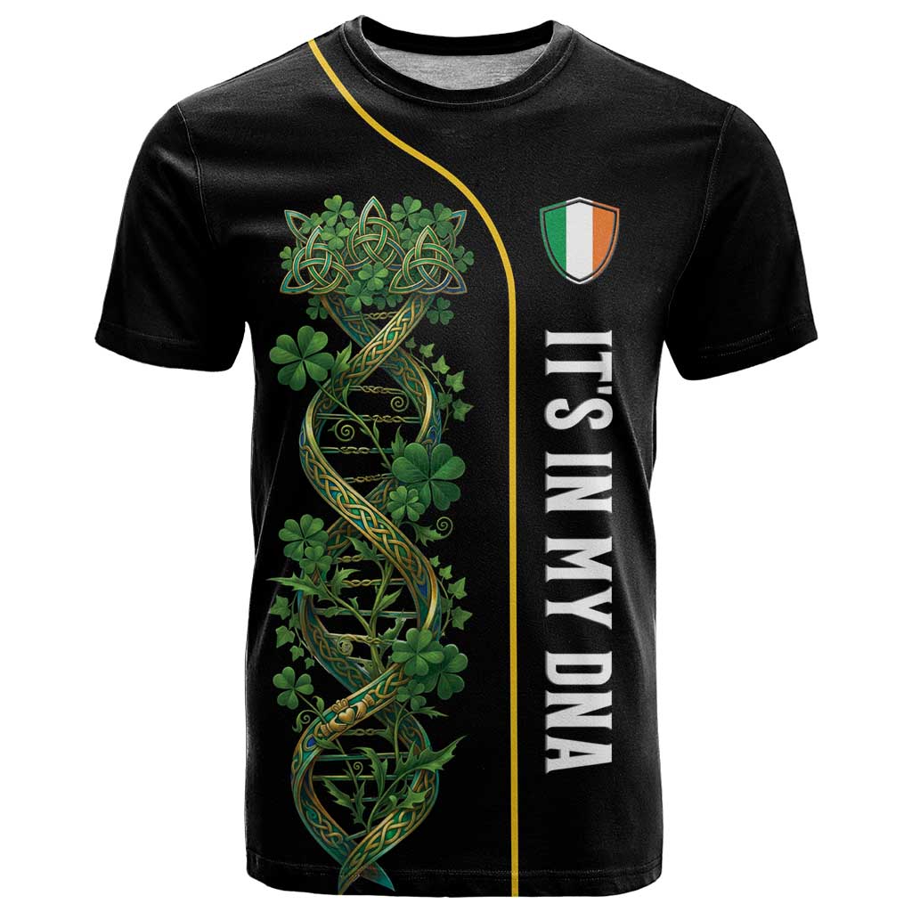 Personalized Irish Shamrock DNA T Shirt It's In My DNA Pride Art