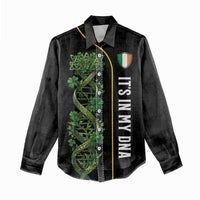 Personalized Irish Shamrock DNA Women Casual Shirt It's In My DNA Pride Art