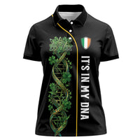 Personalized Irish Shamrock DNA Women Polo Shirt It's In My DNA Pride Art