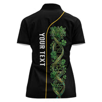 Personalized Irish Shamrock DNA Women Polo Shirt It's In My DNA Pride Art