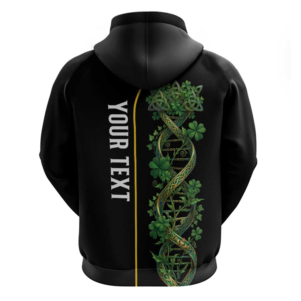 Personalized Irish Shamrock DNA Zip Hoodie It's In My DNA Pride Art
