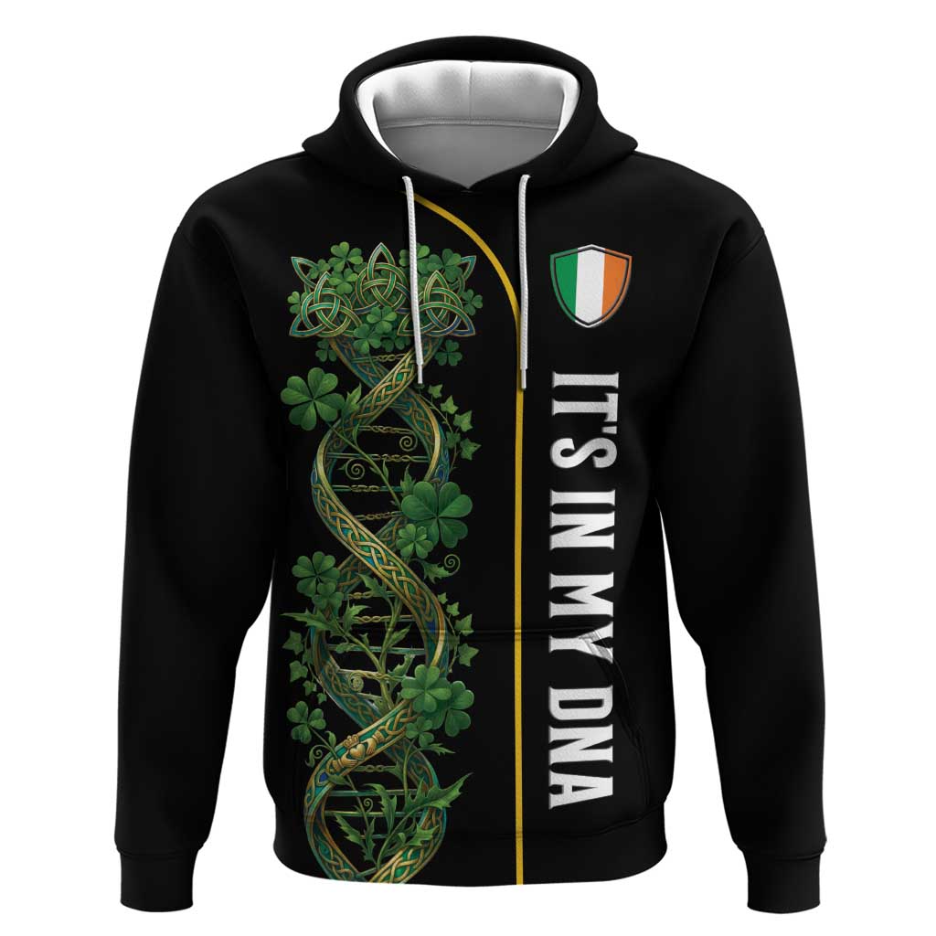 Personalized Irish Shamrock DNA Zip Hoodie It's In My DNA Pride Art