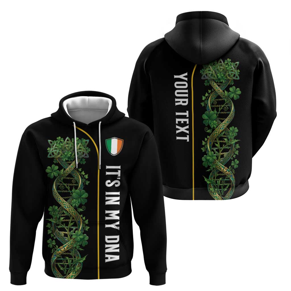 Personalized Irish Shamrock DNA Zip Hoodie It's In My DNA Pride Art
