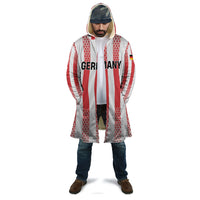 Custom German European Football Champions Cloak Rot Weiss Geometric Stripes