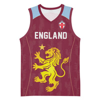 Custom England European Football Champions Basketball Jersey The Villans Rampant Lion Pride