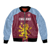 Custom England European Football Champions Bomber Jacket The Villans Rampant Lion Pride