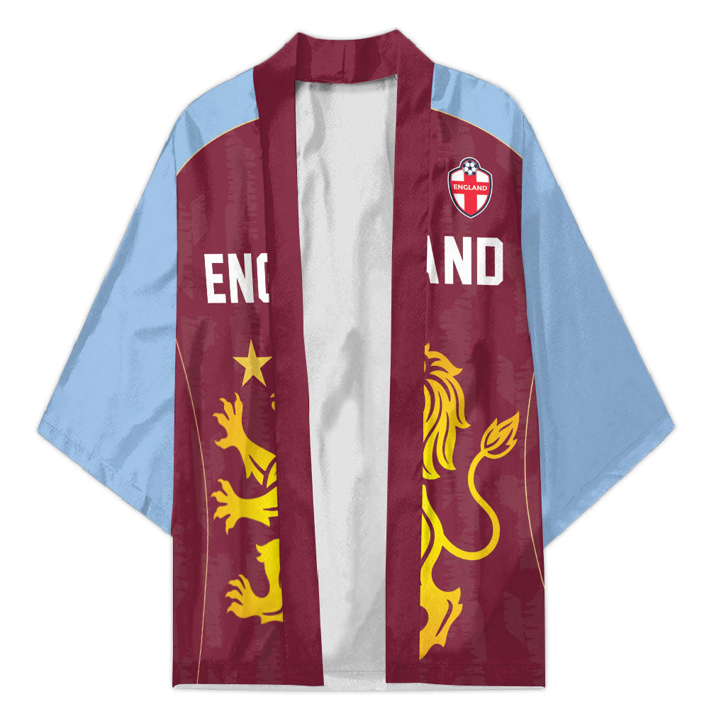 Custom England European Football Champions Kimono The Villans Rampant Lion Pride