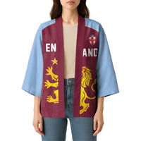 Custom England European Football Champions Kimono The Villans Rampant Lion Pride