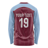 Custom England European Football Champions Long Sleeve Shirt The Villans Rampant Lion Pride