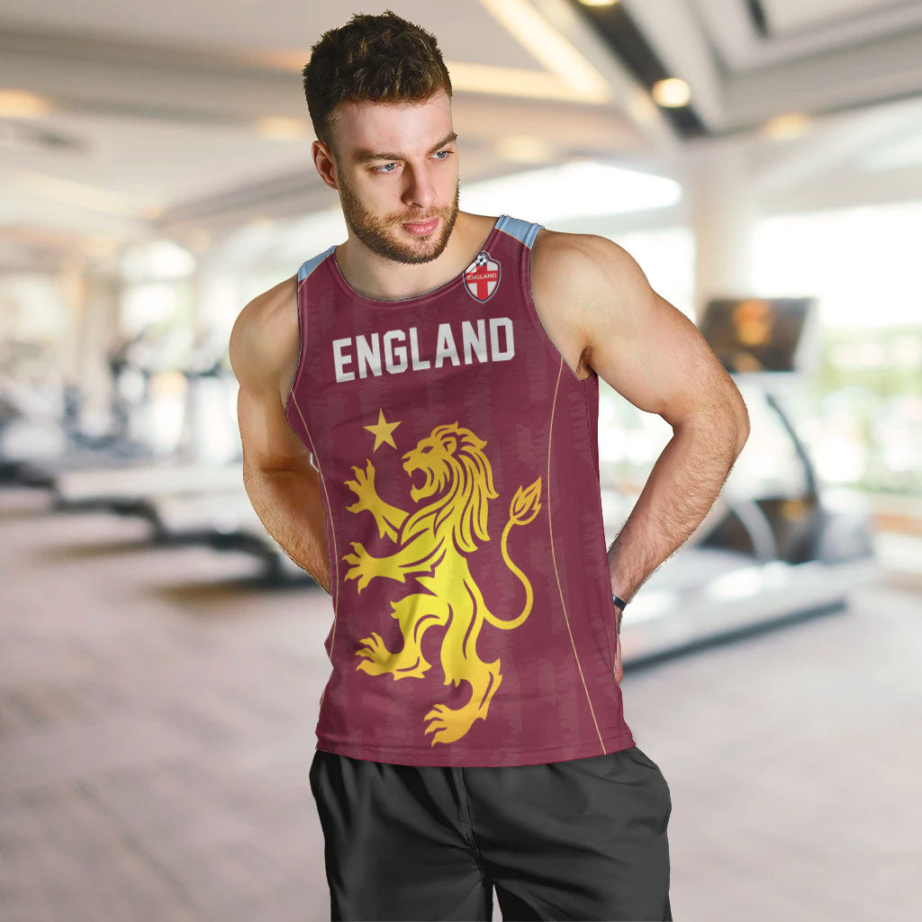 Custom England European Football Champions Men Tank Top The Villans Rampant Lion Pride