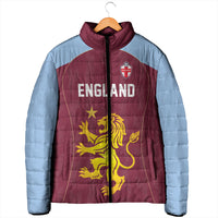 Custom England European Football Champions Padded Jacket The Villans Rampant Lion Pride