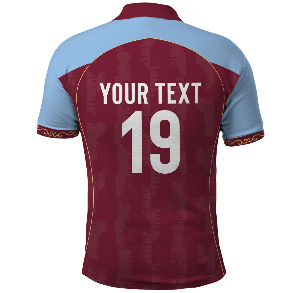 Custom England European Football Champions Polo Shirt The Villans Rampant Lion Pride