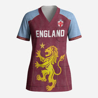 Custom England European Football Champions Scrub Top The Villans Rampant Lion Pride