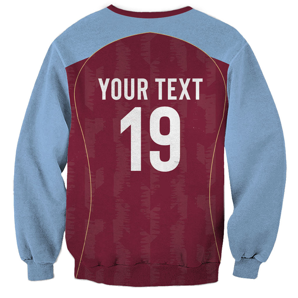 Custom England European Football Champions Sweatshirt The Villans Rampant Lion Pride