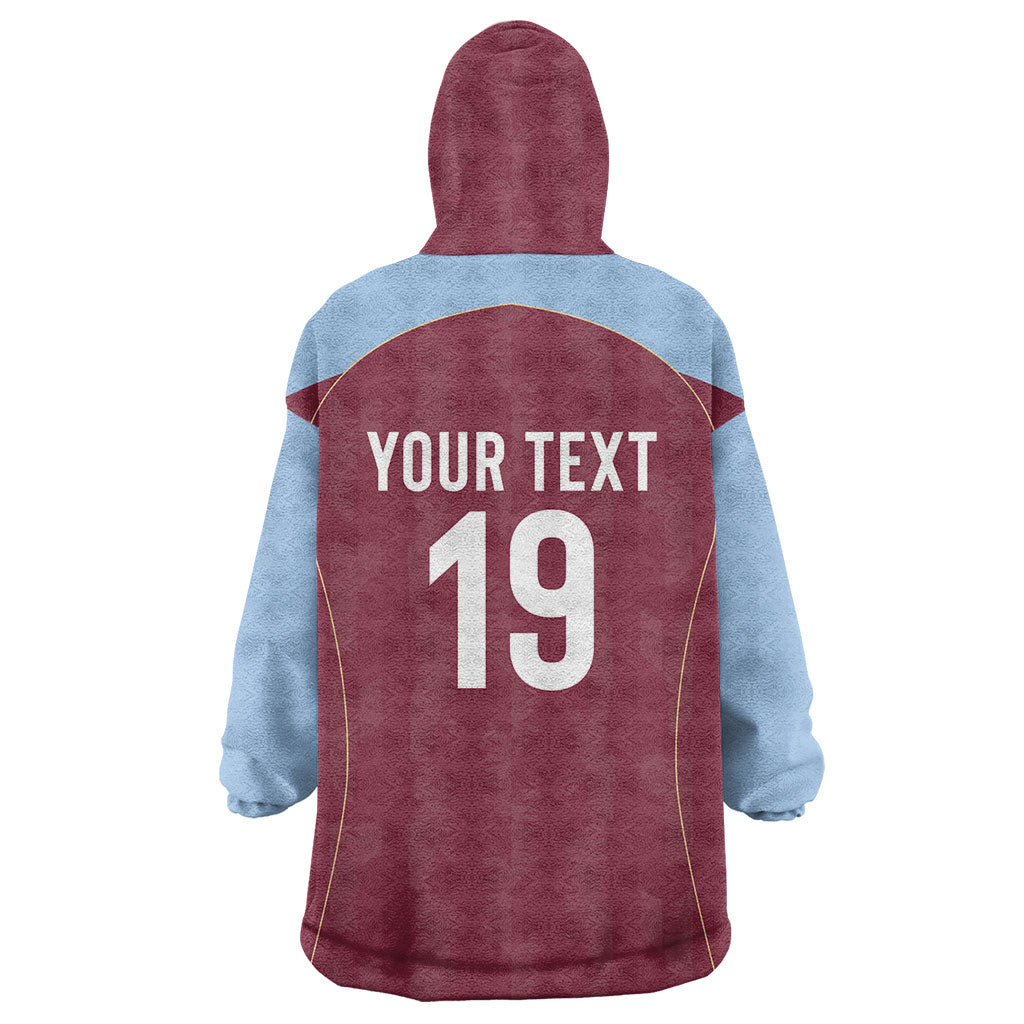 Custom England European Football Champions Wearable Blanket Hoodie The Villans Rampant Lion Pride