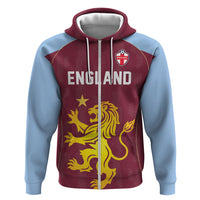 Custom England European Football Champions Zip Hoodie The Villans Rampant Lion Pride