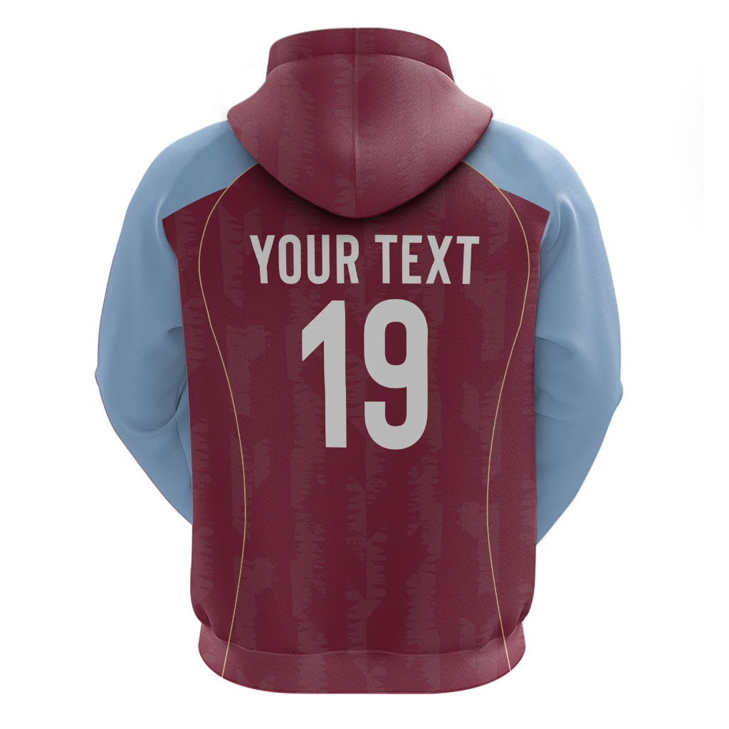 Custom England European Football Champions Zip Hoodie The Villans Rampant Lion Pride