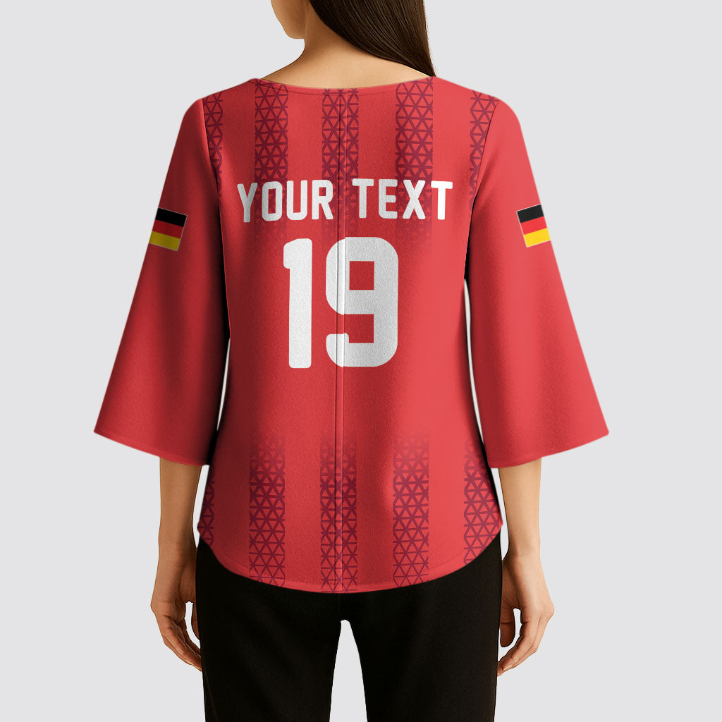Custom German European Football Champions Kimono Sleeve Blouse Breisgau Brasilianer Griffin Pride