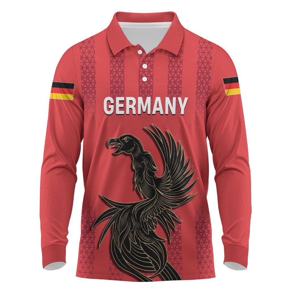 Custom German European Football Champions Long Sleeve Polo Shirt Breisgau Brasilianer Griffin Pride