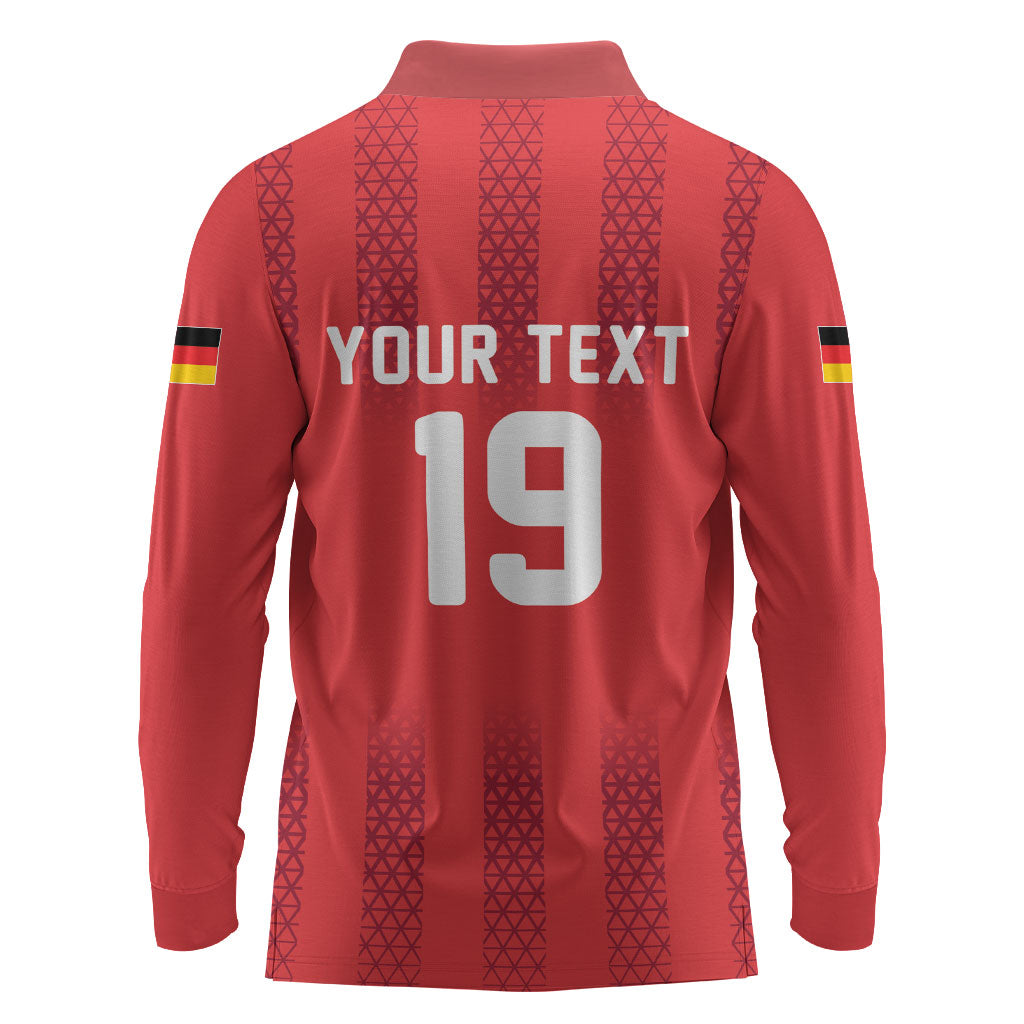 Custom German European Football Champions Long Sleeve Polo Shirt Breisgau Brasilianer Griffin Pride