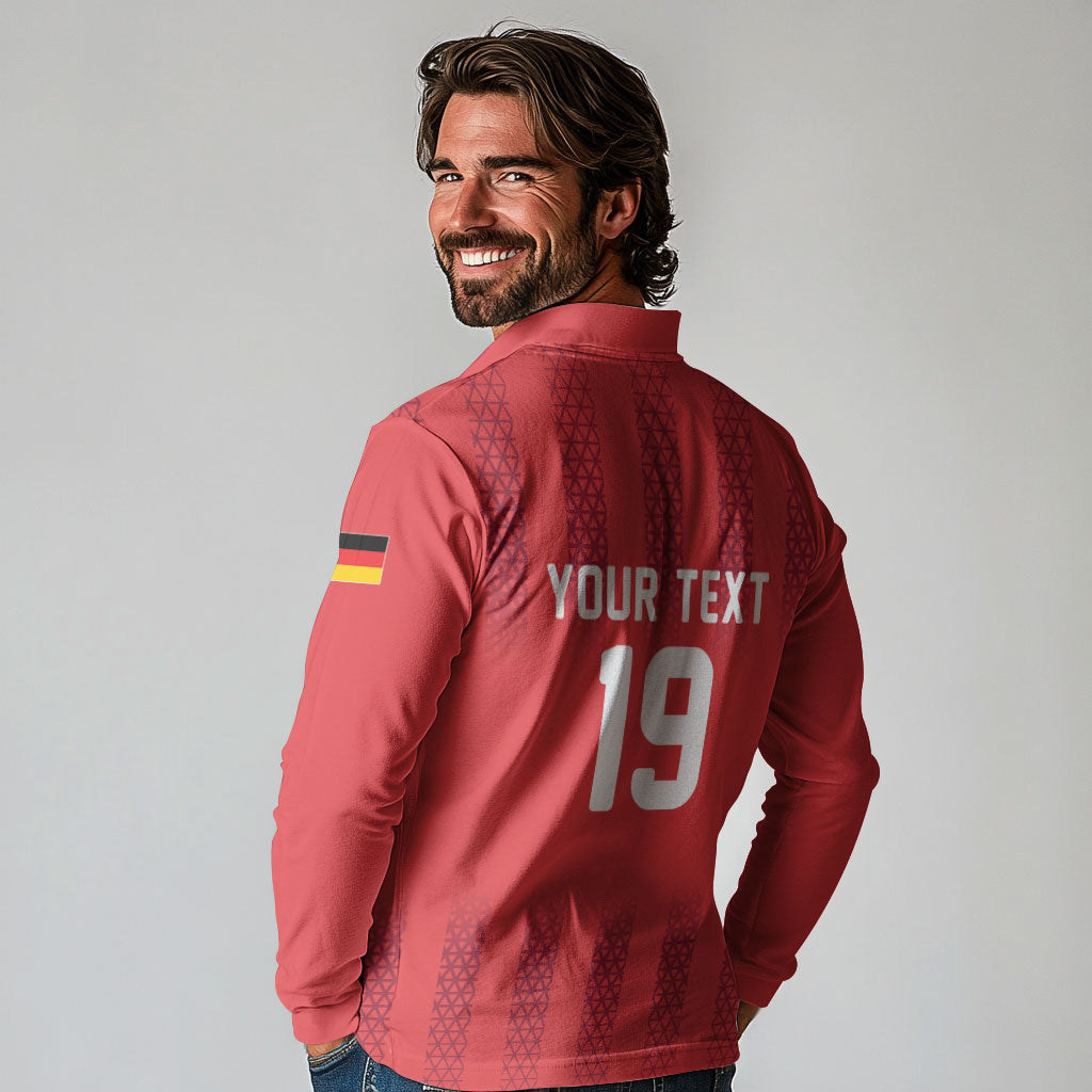 Custom German European Football Champions Long Sleeve Polo Shirt Breisgau Brasilianer Griffin Pride