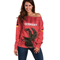 Custom German European Football Champions Off Shoulder Sweater Breisgau Brasilianer Griffin Pride