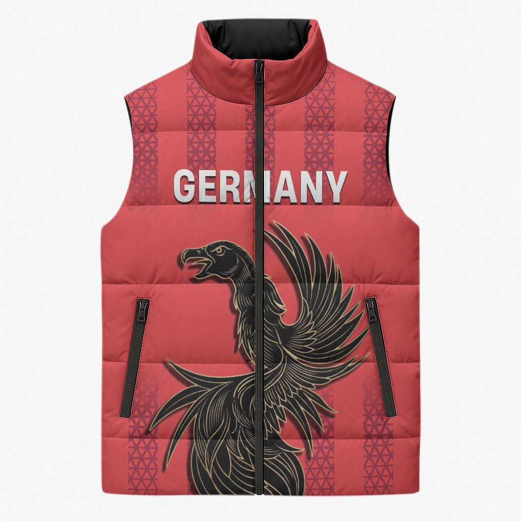 Custom German European Football Champions Sleeveless Puffer Jacket Breisgau Brasilianer Griffin Pride