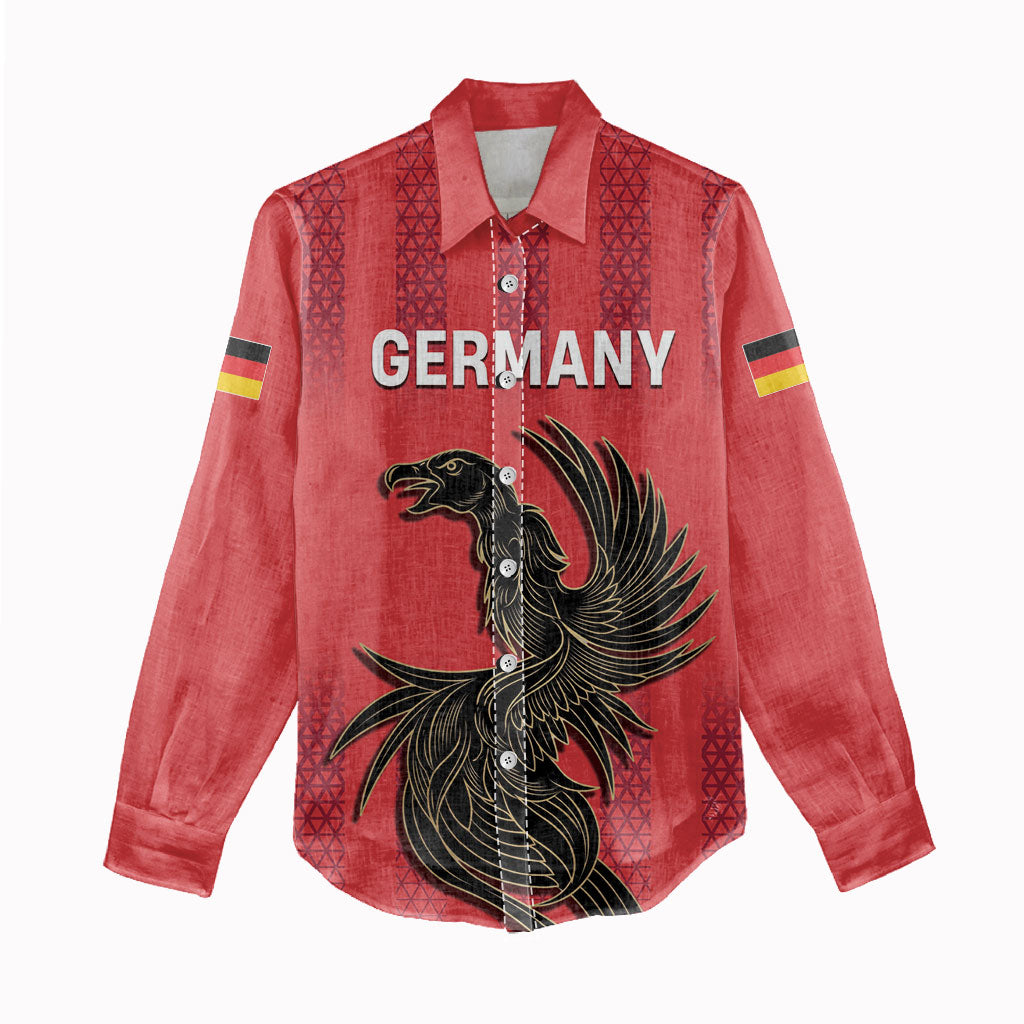 Custom German European Football Champions Women Casual Shirt Breisgau Brasilianer Griffin Pride