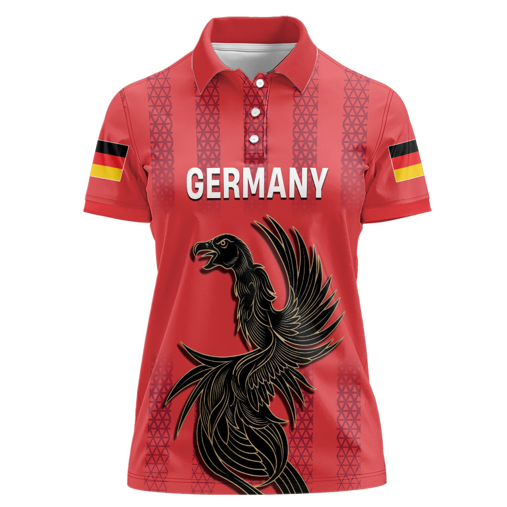 Custom German European Football Champions Women Polo Shirt Breisgau Brasilianer Griffin Pride