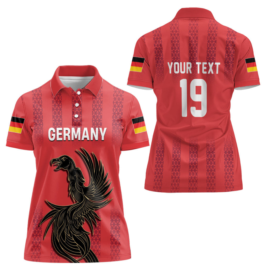 Custom German European Football Champions Women Polo Shirt Breisgau Brasilianer Griffin Pride