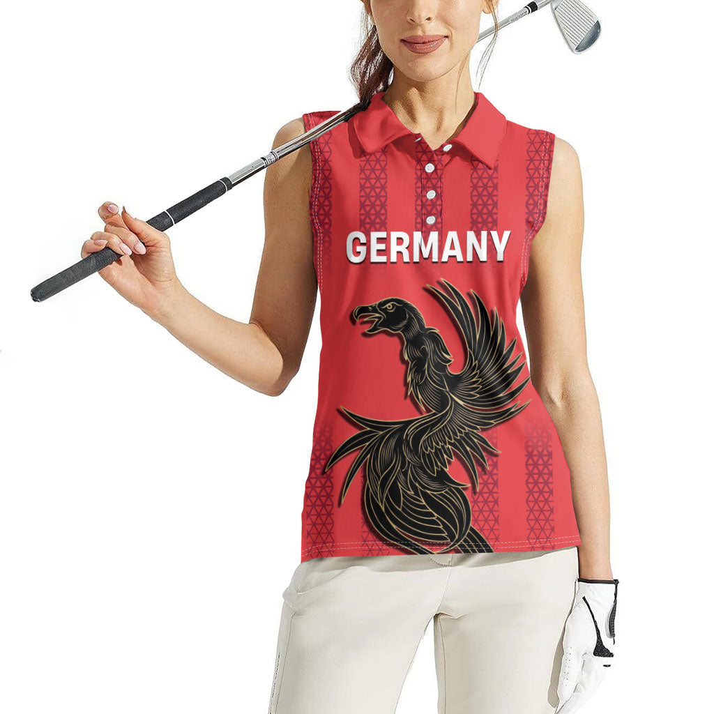 Custom German European Football Champions Women Sleeveless Polo Shirt Breisgau Brasilianer Griffin Pride