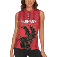 Custom German European Football Champions Women Sleeveless Polo Shirt Breisgau Brasilianer Griffin Pride