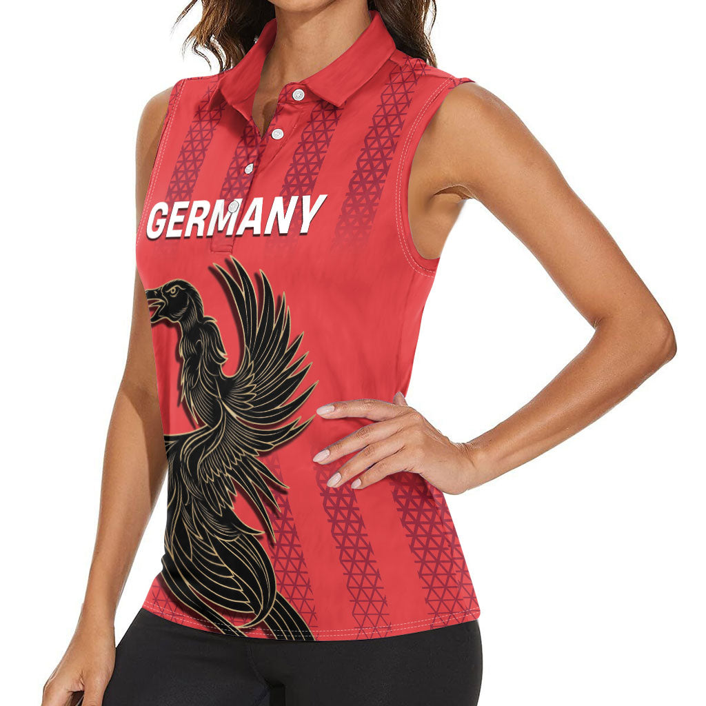 Custom German European Football Champions Women Sleeveless Polo Shirt Breisgau Brasilianer Griffin Pride