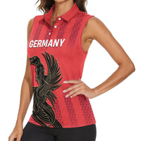 Custom German European Football Champions Women Sleeveless Polo Shirt Breisgau Brasilianer Griffin Pride