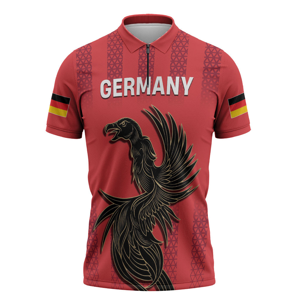 Custom German European Football Champions Zipper Polo Shirt Breisgau Brasilianer Griffin Pride