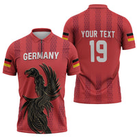 Custom German European Football Champions Zipper Polo Shirt Breisgau Brasilianer Griffin Pride