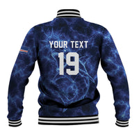 Custom World Football 2026 Cabo Verde Baseball Jacket Go Blue Sharks Glory