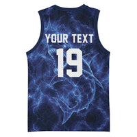 Custom World Football 2026 Cabo Verde Basketball Jersey Go Blue Sharks Glory