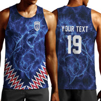 Custom World Football 2026 Cabo Verde Men Tank Top Go Blue Sharks Glory