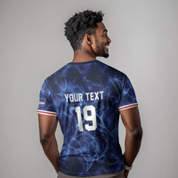 Custom World Football 2026 Cabo Verde T shirt Go Blue Sharks Glory