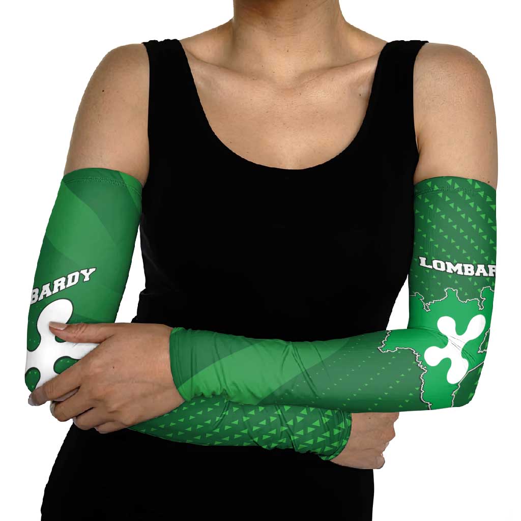 Italy Lombardy Arm Sleeves Map With Flag Style - Wonder Print Shop